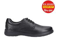 Hush Puppies Marco Clásico Cuero con Cordones Estilo Informal Moda Hombre Negra