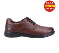 Hush Puppies Marco Cuero Clásico Cordones Estilo Informal Moda Hombre Shoes Café