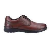 Hush Puppies Marco Cuero Clásico Cordones Estilo Informal Moda Hombre Shoes Café