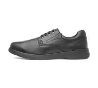 Hush Puppies Marco Clásico Cuero con Cordones Estilo Informal Moda Hombre Negra