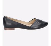Hush Puppies Marley Bailarina Mujer Espuma Viscoelástica Zapatos de Cuero Negro