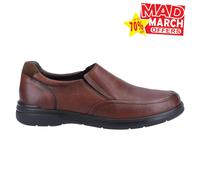 Hush Puppies Matthew Zapatos De Cuero Para Hombre Slip On De Moda Casual Marrón