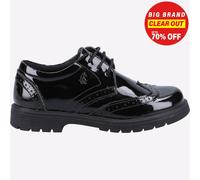 Hush Puppies Mayor Sally Formal Brogue Charol Zapatos de Colegio Niñas Junior