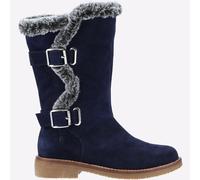 Hush Puppies Megan Dama Medio Memoria Espuma Agua Resistente Botas Azul Marino