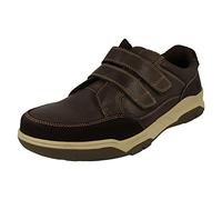 Hush Puppies Men's Fabian Double Strap Sneaker, Brown, 46-47 EU