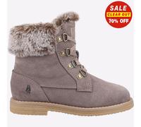 Hush Puppies Mini Florence Júnior Infantil Moda Niña Invierno Botas de Ante Gris