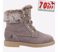 Hush Puppies Mini Florence Júnior Infantil Moda Niña Invierno Botas de Ante Gris