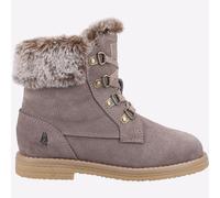 Hush Puppies Mini Florence Júnior Infantil Moda Niña Invierno Botas de Ante Gris