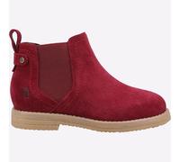 Hush Puppies Mini Maddy Júnior Infantil Niña Moda Ante Botas Casual Burdeos