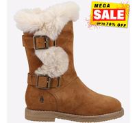 Hush Puppies Mini Megan Júnior Infantil Invierno Moda Memoria Espuma Botas Tan