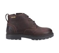Hush Puppies Mini Presley Impermeable Junior Piel Cordones Botines Marrón