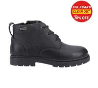 Hush Puppies Botines Mini Presley Junior impermeable piel cordones Negro
