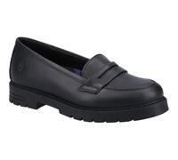 Hush Puppies Mocasín Hazel Senior, Zapatos para Uniformes de Escuela, Black, 37 EU