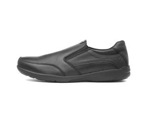 Hush Puppies Mocasines Aaron para Hombre, Black, 43