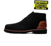 Hush Puppies Moore Botas Chukka Para Hombre De Cuero Nobuck Botines Negro