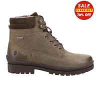 Hush Puppies Mujer Annay Impermeable Media Caña Botas Verde Caqui