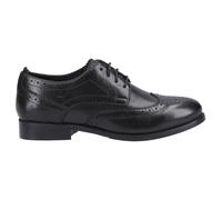 Hush Puppies Natalia Mujer Calado Cuero Elegante Informal Memoria Espuma Negra