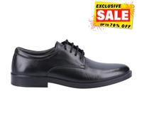 Hush Puppies Neal Hombre Cuero con Cordones Diseñador Formal Zapatos Moda Negro