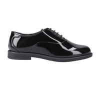 Hush Puppies Nellie Junior Niñas Cuero Diseño Regreso Al Escuela Zapatos Negros