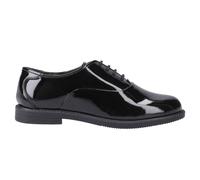 Hush Puppies Nellie Mayor Chica Cuero Diseñador Regreso Al Escuela Zapatos Negro