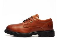 Hush Puppies Pearce Cuero Hombre Impermeable Memoria Espuma Smart-Casual Trabajo