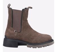 Hush Puppies Botines Chelsea Rita Ante casual premium para mujer Gris