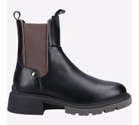 Hush Puppies Rita Mujer Clásico Moda Cuero Casual Chelsea Botas Negras