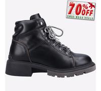 Hush Puppies Rita Mujer de Piel Senderismo Botas Senderismo Negro