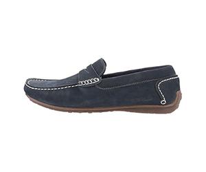 Hush Puppies Roscoe, Mocasines Hombre, Azul Marino, 42 EU