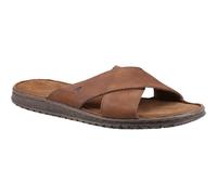 Hush Puppies - Sandalias de Cuero Nile Slip-on Diseño Cruzado para Hombre
