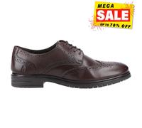 Hush Puppies Santiago Hombre Zapato Oxford Formal Moda Memoria Espuma Marrones
