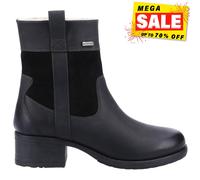 Hush Puppies Saskia Casual Confort Impermeable Botines Mujer Negro