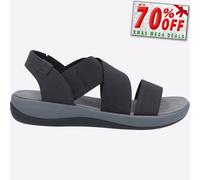 Hush Puppies Sophia Sandalias De Verano Casual Para Mujeres De Vacaciones Negras