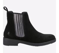 Hush Puppies Stella Mujer de Piel sin Cordones Moda Vestido Botines Negro