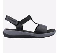 Hush Puppies Sylvie Mujer Casual Moda Verano Vacaciones Playa Negro Sandalia