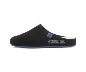 Hush Puppies The Good Slipper - Pantuflas para hombre, 90% poliéster RPET reciclado, color negro y azul, Black, 42 EU