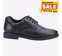 Hush Puppies Tim Junior Zapatos Escolares Formales Derby Negros