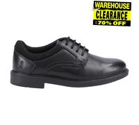 Hush Puppies Tommy Junior Niños Zapatos De Escuela De Cuero Negros BTS