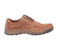 Hush Puppies Tucker Cordones Espuma Viscoelástica Cuero Zapatos Mocasín Marrón