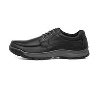 Hush Puppies Tucker, Derbys Hombre, Negro, 46 EU