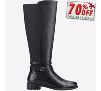 Hush Puppies Vanessa Botas Negras Casual De Moda Para Mujeres
