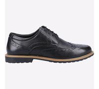 Hush Puppies Verity Mujer Chica Ropa de Trabajo Escolar Elegante Calado Negro
