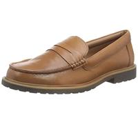 Hush Puppies Verity Zapato Mujer Chica Elegante Formal Mocasines Piel Marrón