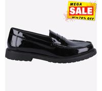 Hush Puppies Verity Zapato Mujer Chica Elegante Formal Charol Mocasines Negro
