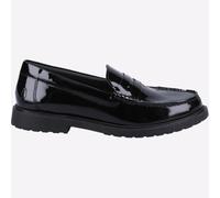 Hush Puppies Verity Zapato Mujer Chica Elegante Formal Charol Mocasines Negro