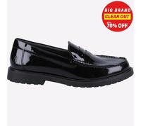 Hush Puppies Verity Zapato Mujer Chica Elegante Formal Charol Mocasines Negro