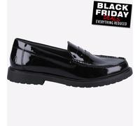 Hush Puppies Verity Zapato Mujer Chica Elegante Formal Charol Mocasines Negro