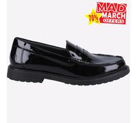 Hush Puppies Verity Zapato Mujer Chica Elegante Formal Charol Mocasines Negro