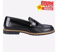 Hush Puppies Verity Zapato Mujer Chica Elegante Formal Mocasines Piel Negro