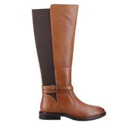 Hush Puppies Victoria Cuero Memoria Espuma Mujer Moda Largo Botas Marrón Tostado
